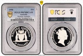 1990 $10 Western Australia PR70DCAM