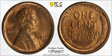 1915-S 1C MS65RB