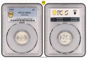 1910 6D KM-19 Ag MS63