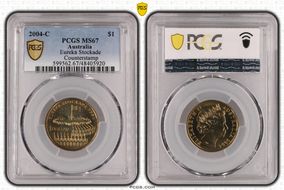 2004-C $1 Eureka Stockade Counterstamp MS67