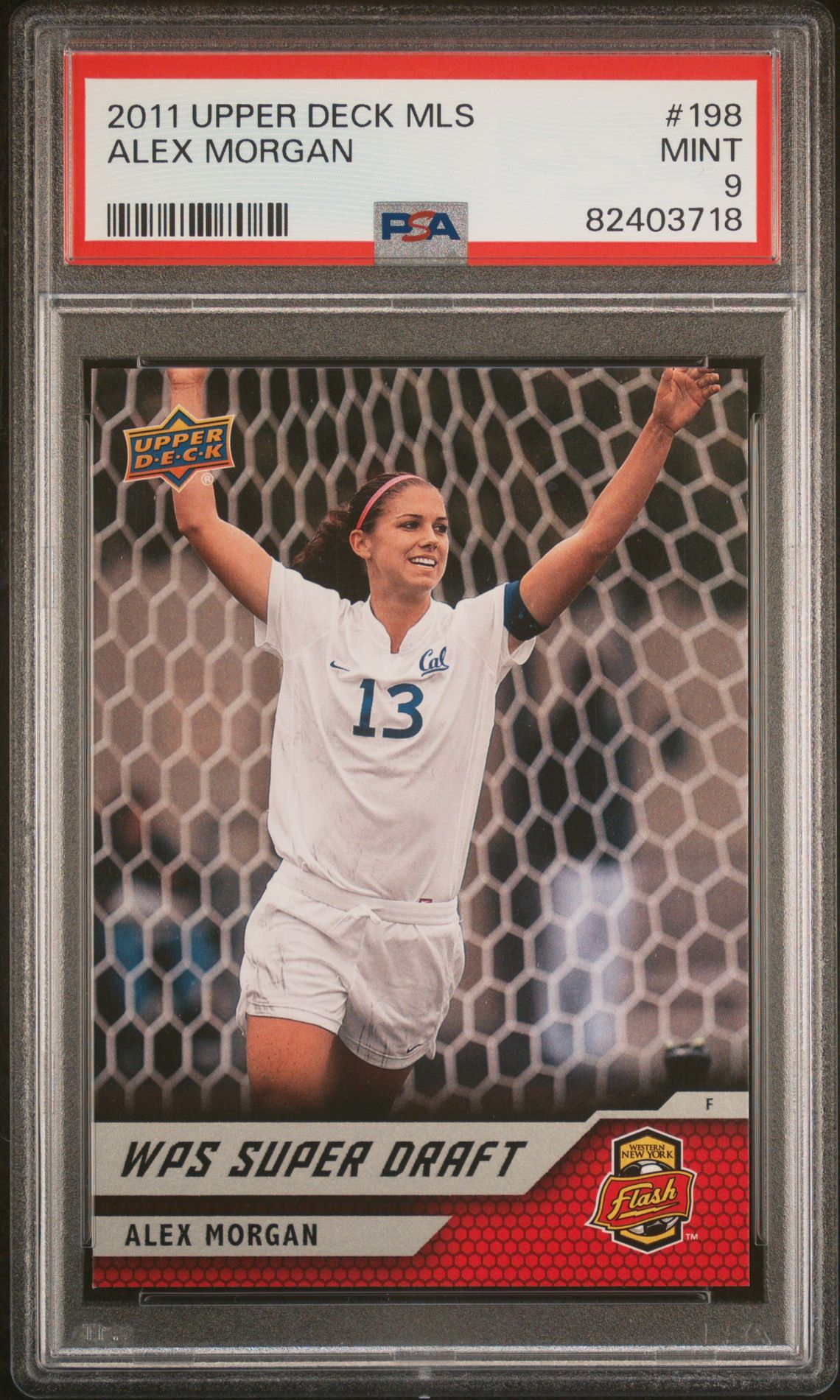2011 Upper Deck Mls Alex Morgan #198 Mint 9 front