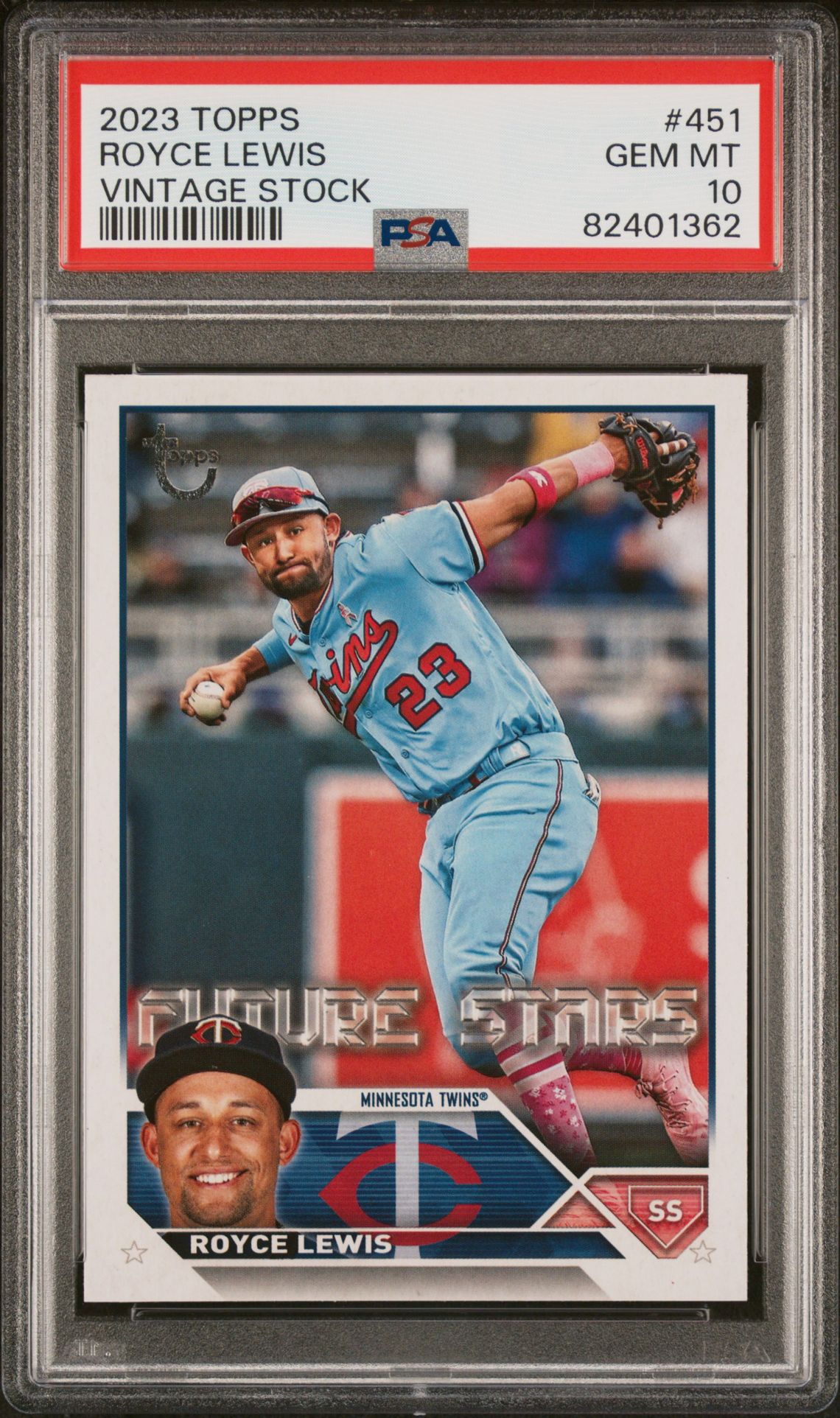 2023 Topps TOPPS VINTAGE STOCK #451 Royce Lewis front