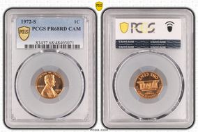 1972-S 1C PR68CAM