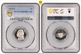 1972-S 5C PR69DCAM