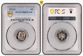 1972-S 10C PR69CAM