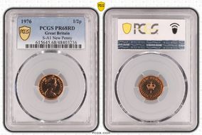 1976 1/2p S-A1 New Penny PR68RD