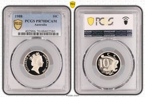 1988 10C PR70DCAM