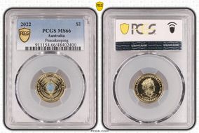 2022 $2 Peacekeeping - Colorized MS66