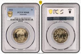 2022 $1 MS68