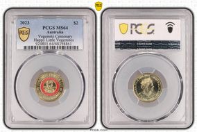 2023 $2 Vegemite Centenary Colorized Happy Little Vegemites MS64