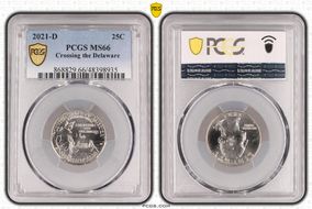 2021-D 25C Crossing the Delaware MS66