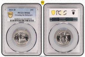 2021-D 25C Crossing the Delaware MS66