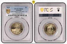 2022 $1 Great Aussie Coin Hunt - 'D' Darrell Lea MS66