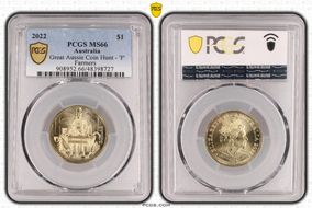 2022 $1 Great Aussie Coin Hunt - 'F' Farmers MS66