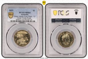 2022 $1 Great Aussie Coin Hunt - 'G' Great Ocean Road MS64