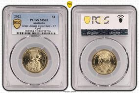 2022 $1 Great Aussie Coin Hunt - 'O' Opal MS65