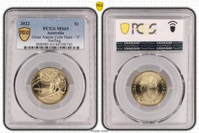 2022 $1 Great Aussie Coin Hunt - 'S' Surfing MS65