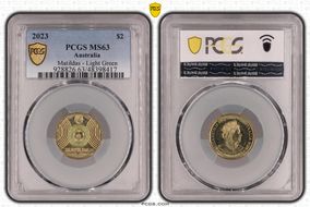 2023 $2 Matildas - Light Green Colorized MS63