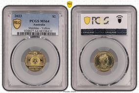 2023 $2 Matildas - Yellow Colorized MS64