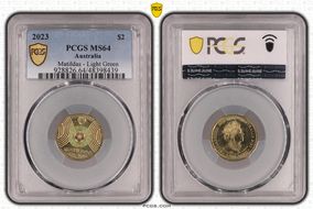 2023 $2 Matildas - Light Green Colorized MS64