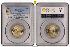 2022 $1 Great Aussie Coin Hunt - 'K' Kelpie MS66