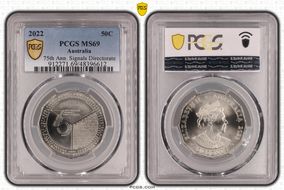 2022 50C 75th Ann. Signals Directorate MS69