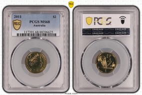 2011 $2 MS68