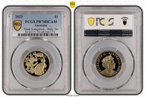 2023 $1 Plush Kangaroos - Baby Set PR70DCAM