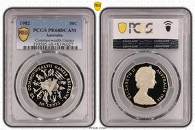 1982 50C Commonwealth Games PR68DCAM