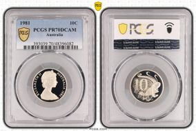 1981 10C PR70DCAM