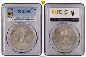 1903 Peso MS61