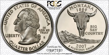 2007-S 25C Montana PR70DCAM