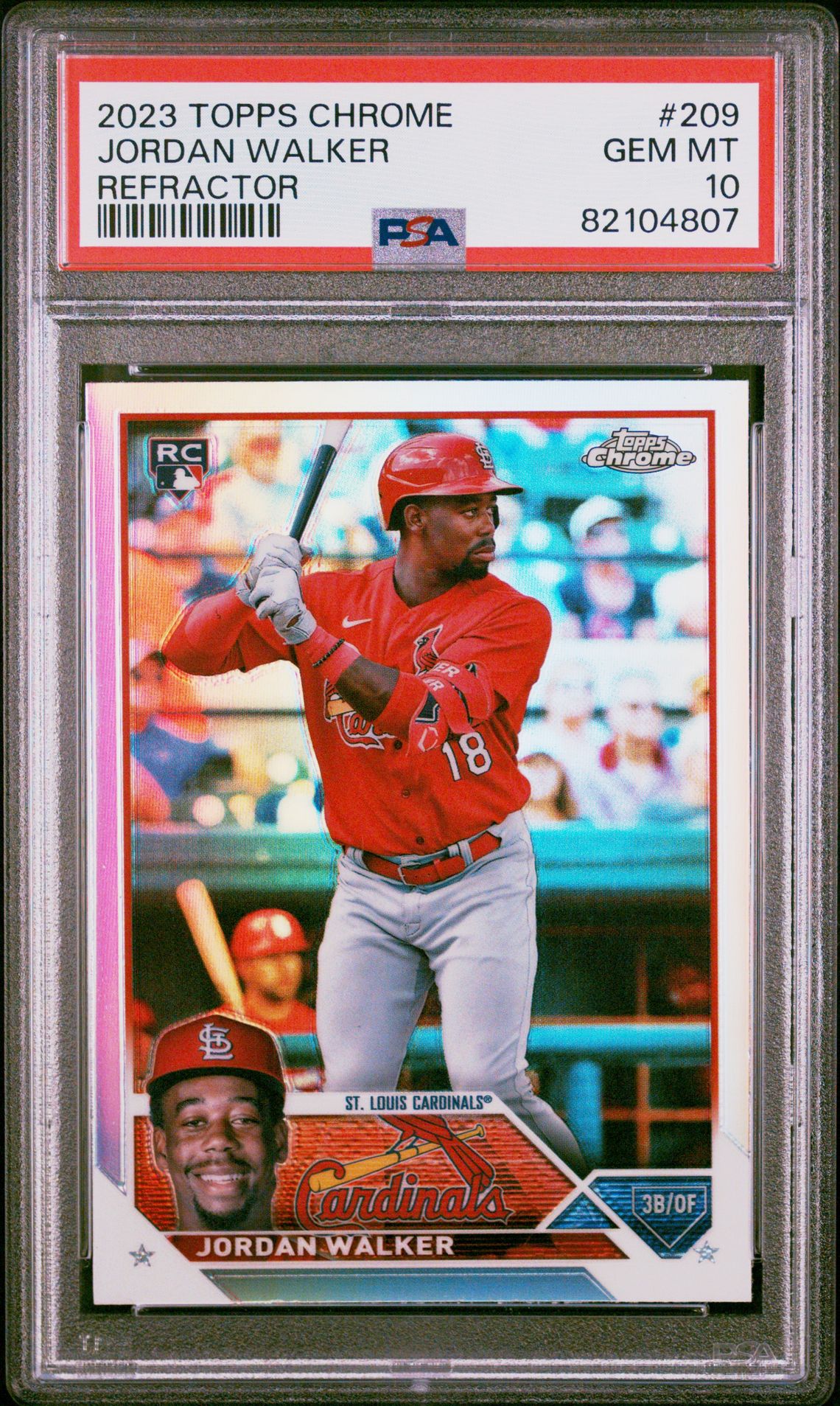 2023 Topps TOPPS CHROME Refractor #209 Jordan Walker front