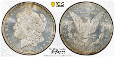 1878 7/8TF $1 Strong MS64PL
