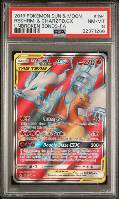 Reshiram & Charizard GX - Unbroken Bonds #20 Pokemon Card