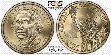 2007-P $1 George Washington - Position A - First Day of Issue MS67