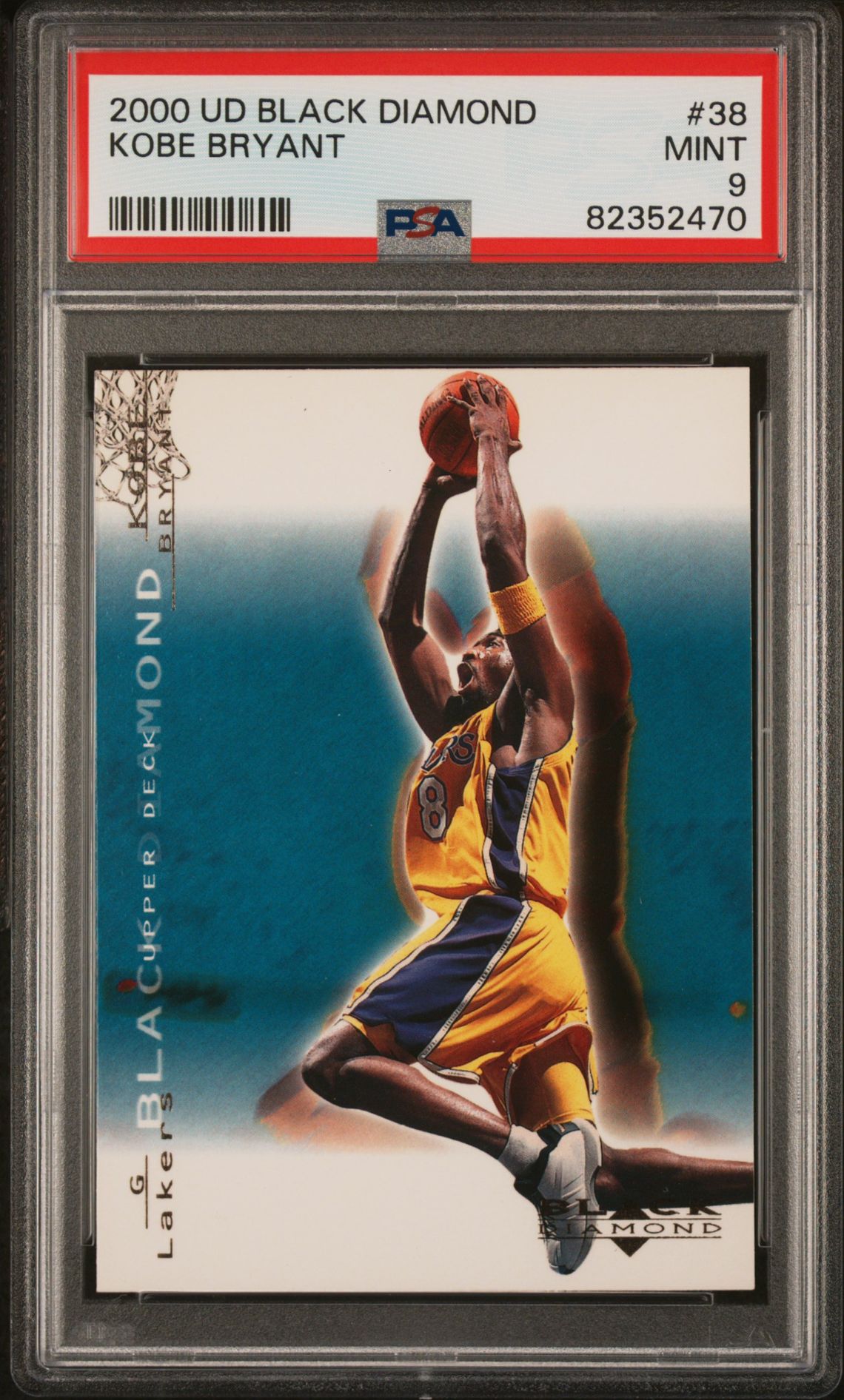 2000 Upper Deck Black Diamond Kobe Bryant #38 Mint 9 front