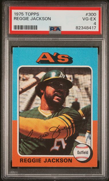 Sold at Auction: (NM-MT) 1977 Topps Reggie Jackson #10 Baseball