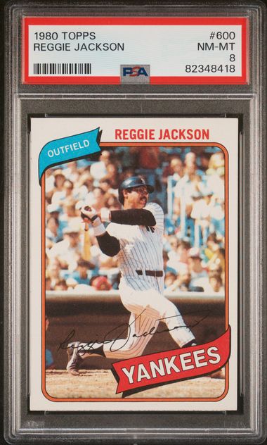 1980 Topps #600 Reggie Jackson - NM