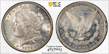 1878 8TF $1 VAM 14.4, Concave Reverse MS62
