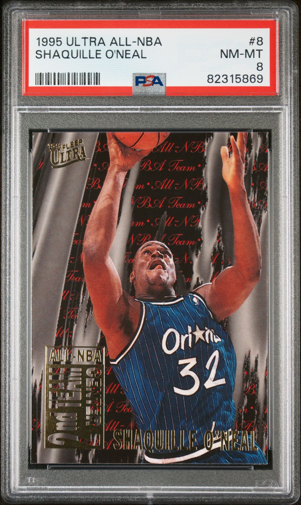 1995 Fleer ULTRA ALL-NBA #8 Shaquille O'Neal front