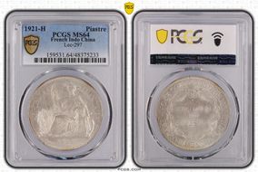 1921-H Piastre Lec-297 MS64