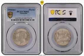 1944(m) Florin KM-40  Ag MS62