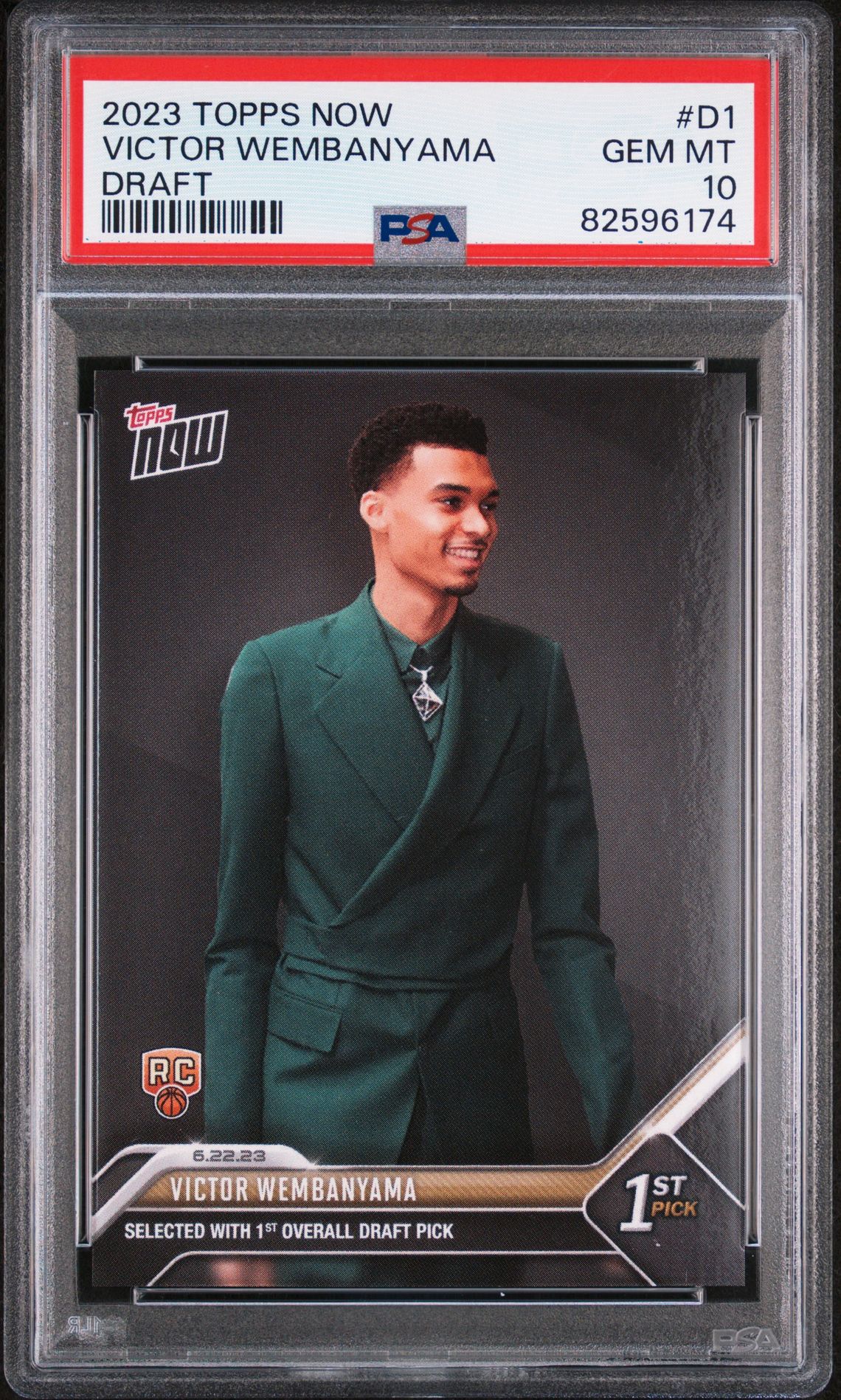 2023 Topps Topps Now #D-1 Victor Wembanyama front