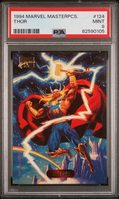 1994 Marvel Marvel Masterpieces #124 Thor front
