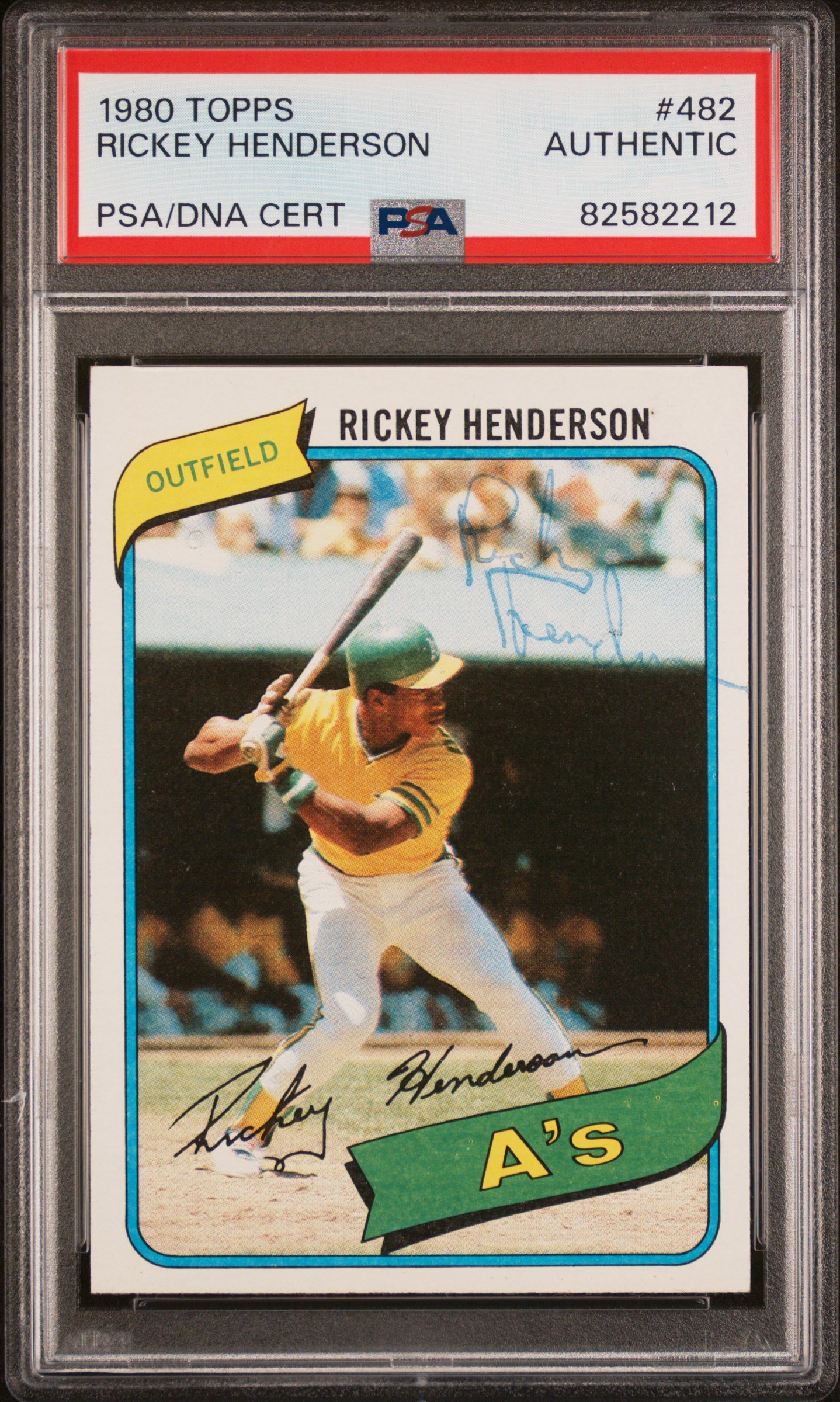 1980 Topps Rickey Henderson #482 front