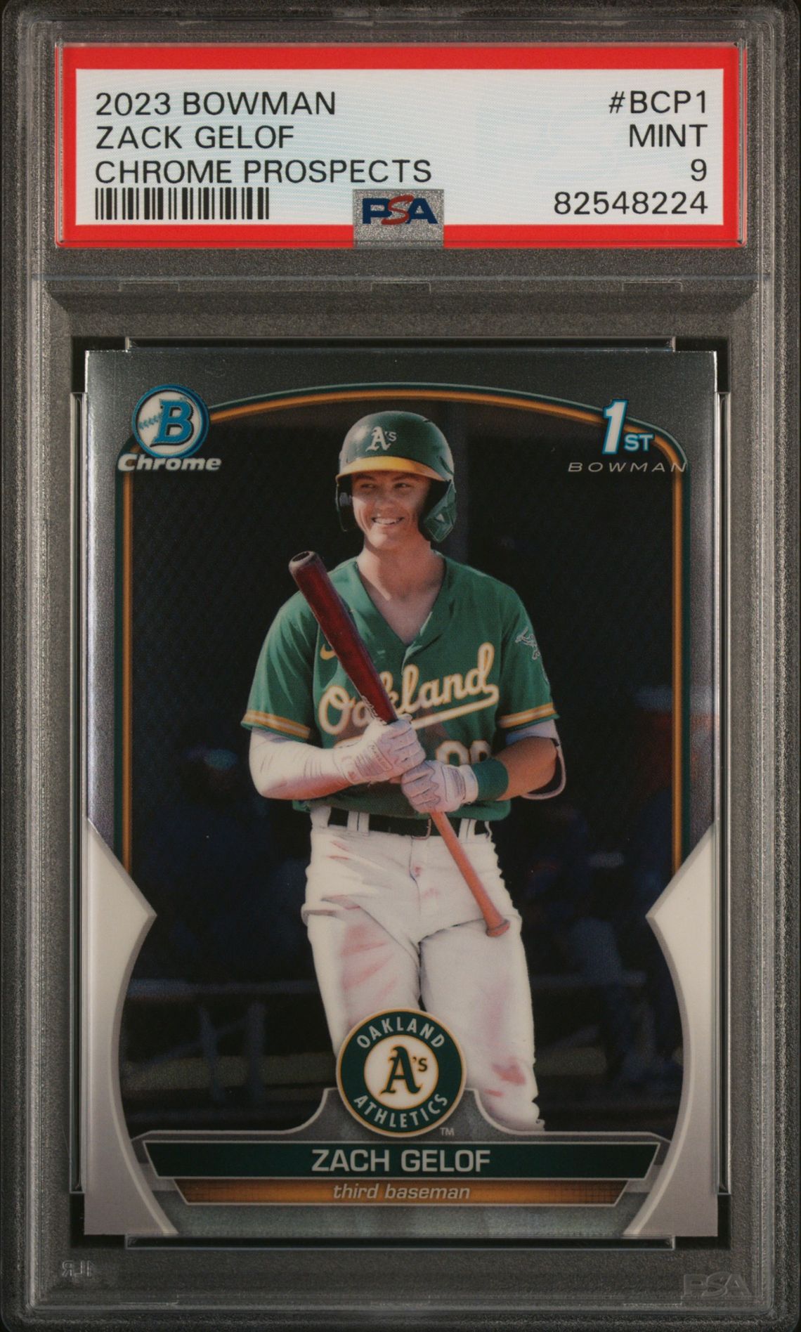 2023 Bowman BOWMAN CHROME PROSPECTS #BCP1 Zack Gelof front