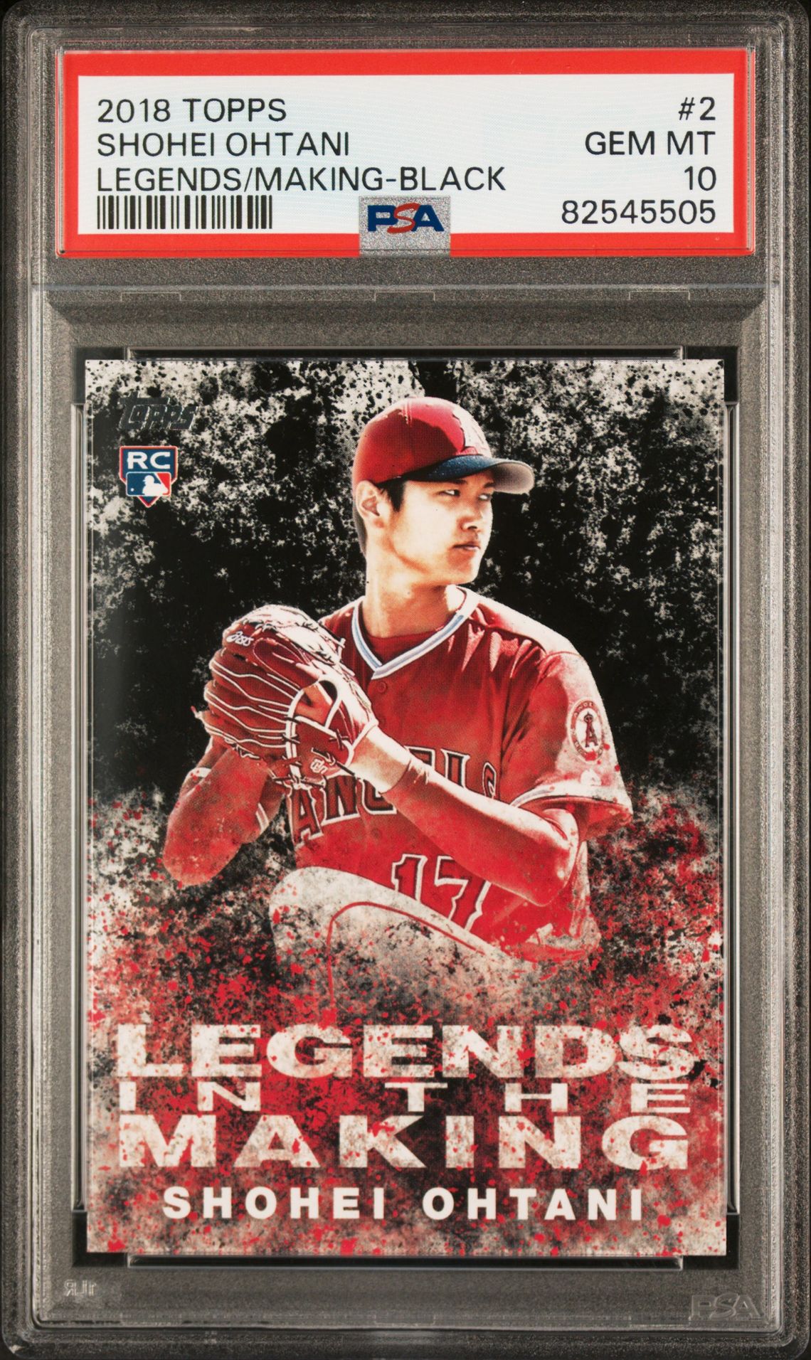 2018 Topps TOPPS LEGENDS IN THE MAKING LEGENDS/MAKING-BLACK #2 Shohei Ohtani front