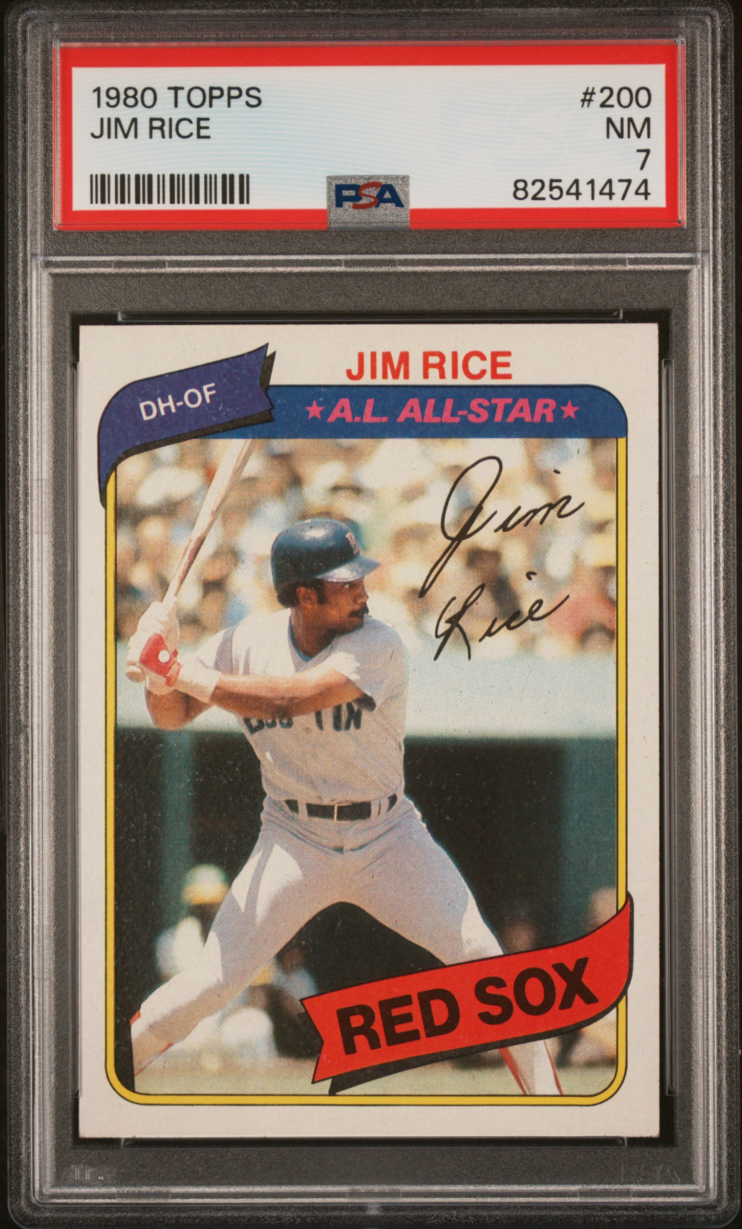 1980 Topps #200 Jim Rice – PSA NM 7