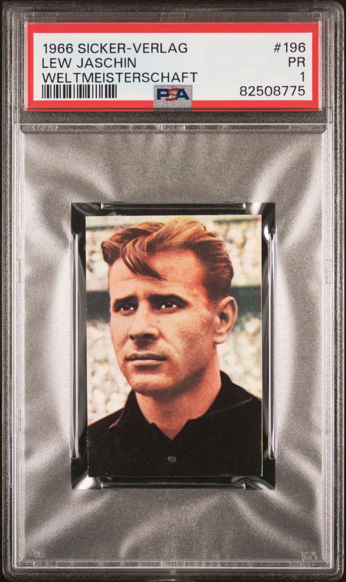 1966 SICKER-VERLAG WELTMEISTERSCHAFT #196 Lew Jaschin front